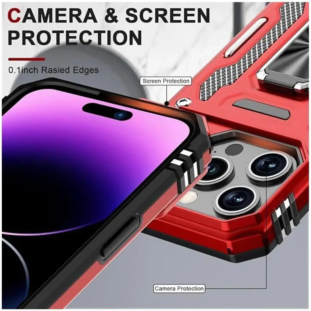 AUPAI for iPhone 15 Pro Max Case with Screen‎ Protector-with Magnetic Kickstand